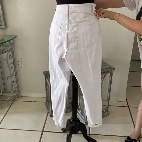 White Ripped Jeans - Picture 2 of 2